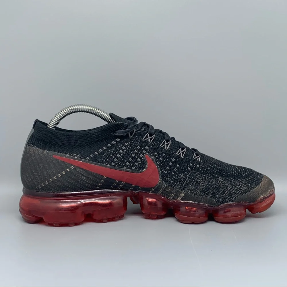 Nike Air Vapormax Flyknit Dark Team Red / Black‎ Men's Sz 10